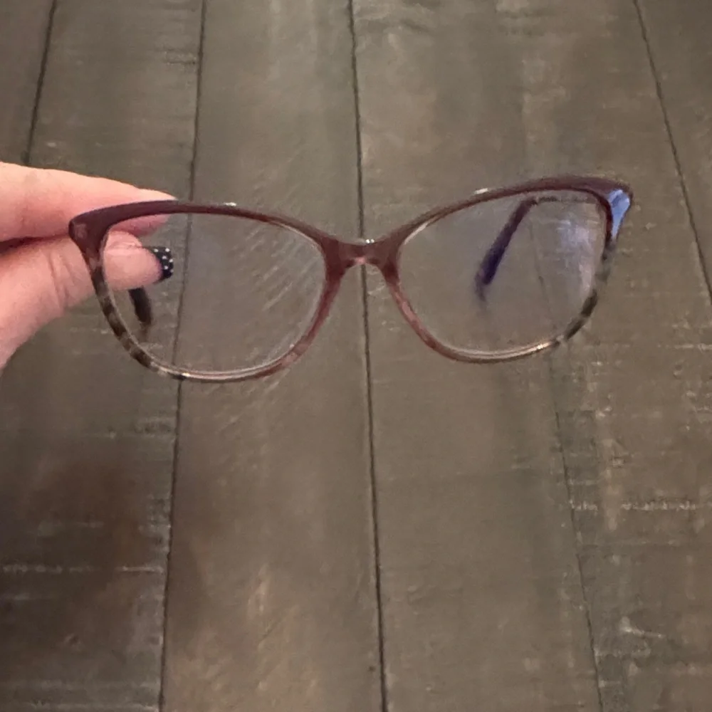 Anne Klein Burgundy Cat-Eye Glasses